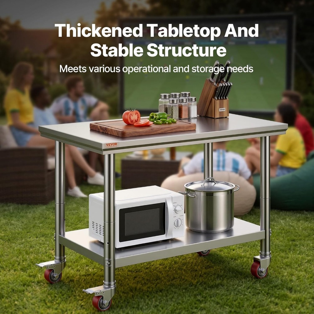 Table de travail en acier inox - Commercial Kitchen Images avis et prix
