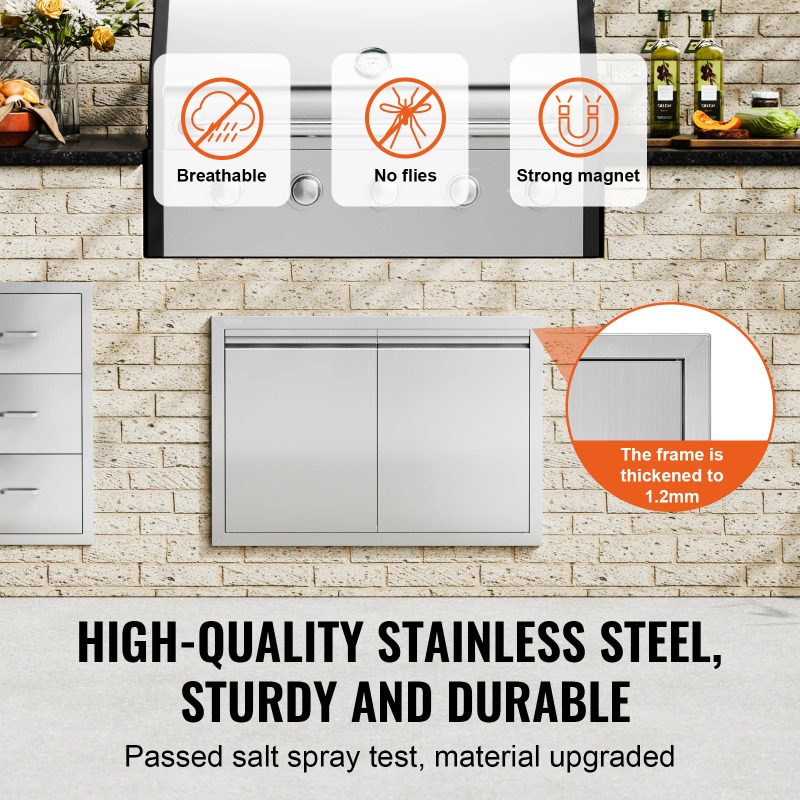 Porte d'accès BBQ en acier ino - Commercial Kitchen Wall Panel avis et prix